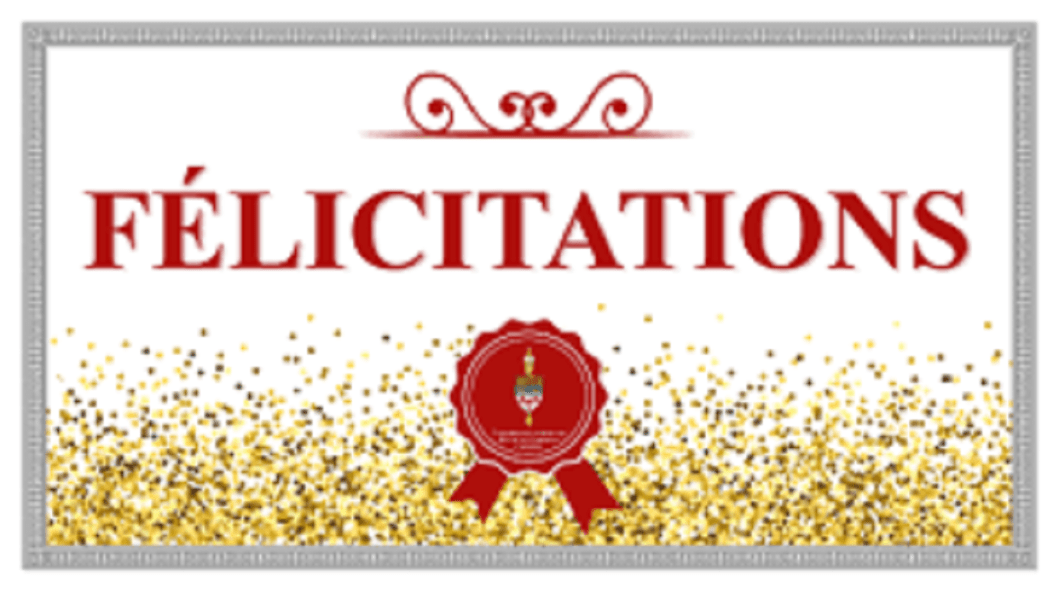 Les félicitations